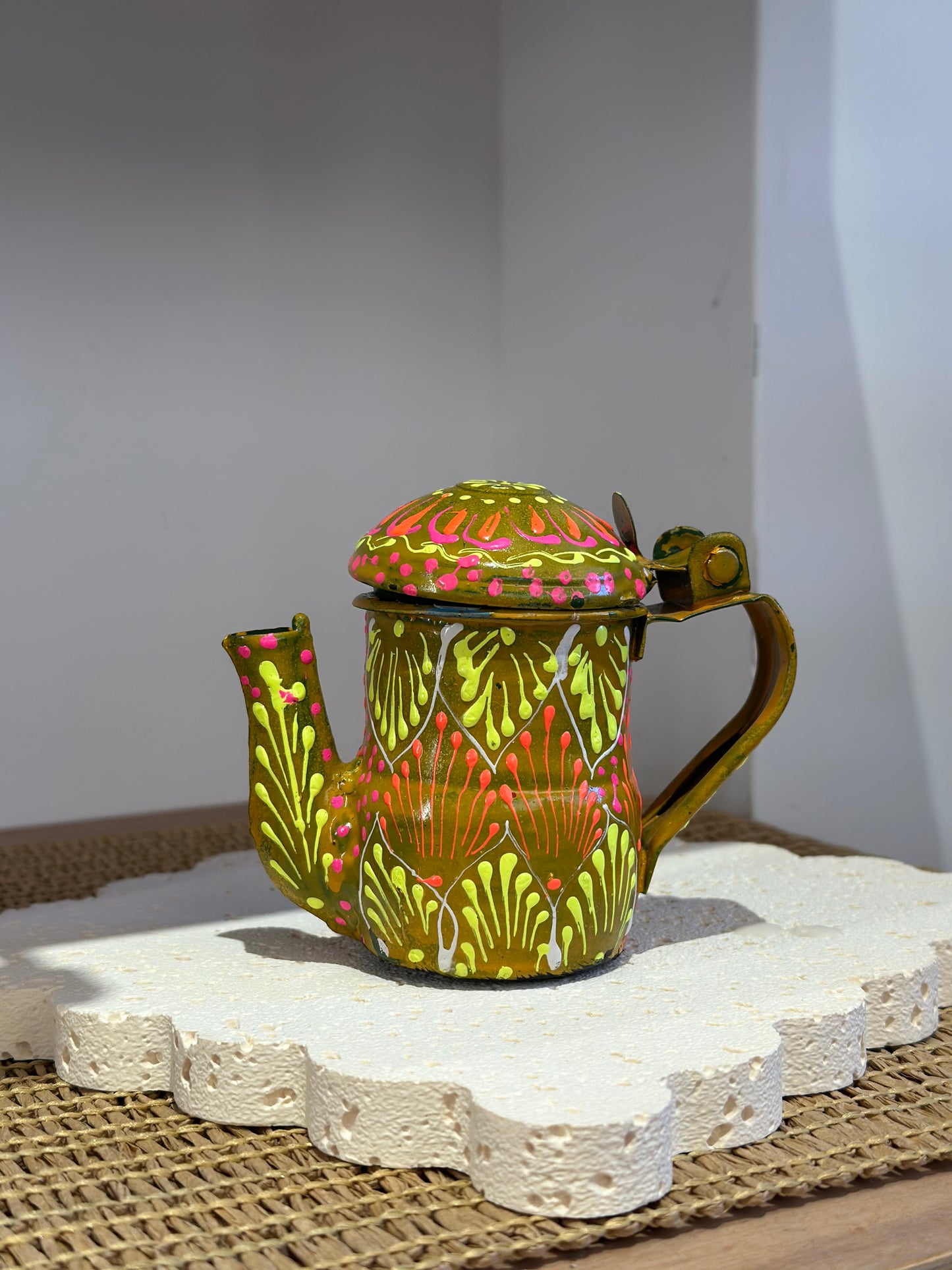 Handmade Chainak - Cutting Chai Truck Art Kettle Candle